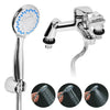Luxury Bathroom Chrome Sink Bath Filler Tap Shower Mixer Taps with Hand Held Set