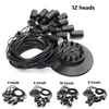 Vintage Ceiling lights chandelier black industrial pendant lamp shades spider UK