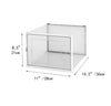 12x Clear Strong Plastic Shoe Storage Boxes Drawer Stackable Foldable Organizer