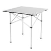 FOLDING CAMPING TABLE LIGHTWEIGHT PORTABLE OUTDOOR ALUMINIUM FRAME WITH BAG UK