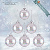 Fillable Hanging Christmas Clear Glass 6/8/10cm Bauble Ball Empty Box Wedding UK