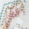 Artificial cherry flowers fake blossoms flower garland ivy hanging vine decor