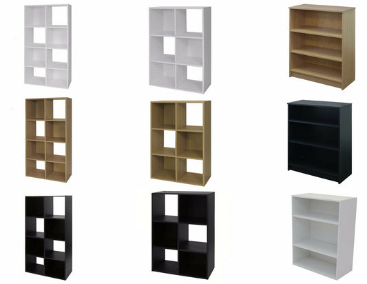 Storage Cube Display Bookcase 4 Shelves Tier Shelving Unit Book Shelf -1041