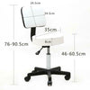 PU Leather Adjustable Backrest Stool Beauty Spa Salon Manicure Chair Black/White