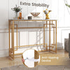 Modern Console Table Faux Marble Narrow Entryway Hallway Table Accent Desk 110cm