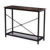 Rustic Industrial Vintage Wooden Console Table Hall Sideboard Desk Shelf Storage