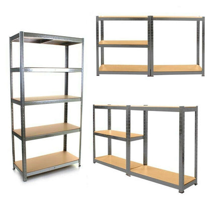 Racking Shelf Heavy Duty 5 Tier Garage Shelving Storage Shelves Unit 180x90x40cm