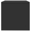 Black High Gloss Bedside Table Small Night Stand Modern Side End Table Cabinet