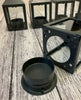 Garda Tealight Candle Lantern for Home & Garden (Set of 5) in French Grey