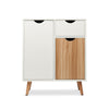 Wooden Sideboard Cabinet Buffet w/2 Doors and 1 Drawer Storage Cupboard Unit