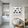 Wall Clock Illuminated / Solid Numerals Silent Retro Chic Decor 12-13inch Clocks
