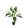 90cm Artificial Peace Lily Potted Tree Fake Flower Outdoor Garden Plant Home UK