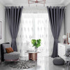 Thermal Blackout Ready Made Eyelet Ring Top Pair of Curtains with Free Tie Backs