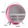 Rotating Make-Up Storage Box LED Mirror Cosmetic Jewellery Organizer Portable