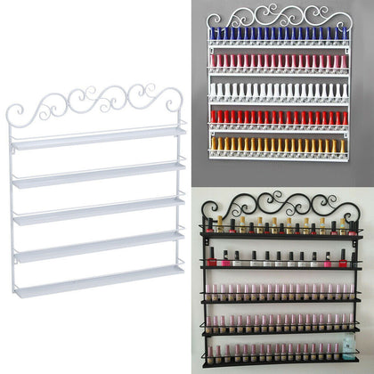 5 Tiers Nails Polish Display Organizer Wall Rack Holder Nail Polish Bottles Rack