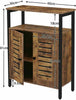 Kitchen Sideboard Floor Storage Cabinet Cabinet with Hidden Adjustable Shelf