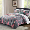 Reversible Duvet Quilt Cover Bedding Set Single Double King Size + Pillow Cases