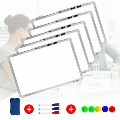 Magnetic Whiteboard Small Large White Board Dry Wipe Office Home School Notice