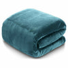 Plain Blanket Cuddle Cozy Winter Warm Fleece Travel Throw Single Double King