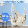 Garden Hammock Chair Hanging Swing Seat Cotton Rope Net W/ Outdoor Home Decor UK