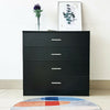 Black Chest of Drawers Bedside Table Cabinets 1 2 3 4 5 Drawer Bedroom Furniture