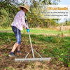 Landscape Lawn Rake Yard Garden Aluminum Rake Wide Rake Head With 36 Tines