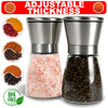 2X Premium Stainless Steel Salt & Pepper Grinder Shaker Mill Kitchen Cook Tools