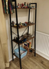 Vintage Industrial Bookcase Tall Storage Unit Rustic Cabinet Display Furniture