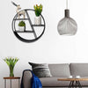 Floating Shelves Metal Wall Shelf Decorative Office Storage Hanging Display Rack