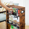 Kitchen Trolley Storage Island Dining Cart Slide Out Rolling Worktop Basket