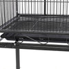 Large Metal Rolling Bird Cage with Stand Parrot Budgie Canary Cockatiel Aviary