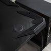 Gaming Desk w/ Gamepad Holder Cup Holder Headphone Hook Home Office