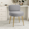 Modern Dressing Table Chair Soft Padded Seat Metal Leg Piano Makeup Vanity Stool