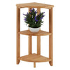 3 Tier Wood Wooden Corner Shelf Book Telephone Plant Pot Table Rack Unit Stand