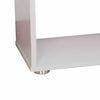 S-Shape Bookshelf White Wooden Office Divider Display Shelves Storage Furniture