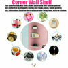 Set Of 3 Floating Corner Shelf Shelves Wall Mounted Storage Display Bookcase