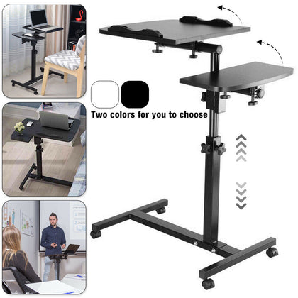 Adjustable Portable Laptop Lazy Table Stand Lap Sofa Bed PC Notebook Desk UK