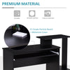 Computer Desk with Sliding Keyboard Tray Storage Drawer Shelf Black