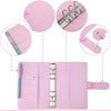 A6 Binder Budget Planner Organizer Cover Pockets Cash Wallet PU Leather Notebook