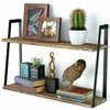 23" Wood Floating Shelf Wall Mounted Hanging Rack Display Corner Storage Shelves