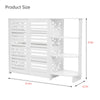 2 Door Shoe Cabinet Storage Cupboard Footwear Stand Rack Wooden Unit Shelf