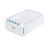 10 Foldable Clear Plastic Home Shoe Boxes Drawer Stackable Storage Organiser Box