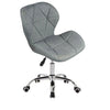 Cushioned Computer Office Desk Chair Chrome Legs Lift Swivel Small Adjustable