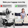 8Pcs Packing Cubes Luggage Storage Organiser Travel Compression Suitcase Bags UK
