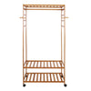 Mobile Clothes Rail Garment Dress Hanging Display Stand Shoe Rack Storage Shelf