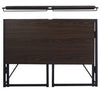 Brand New Foldable desk walnut color metal legs 100x50cm PPR £199