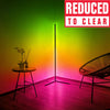 RGB Colour Changing LED Corner Floor Lamp Minimalist Mood Light 140cm Tall
