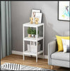 3 Tier Book Shelf Unit Bamboo Bookcase Bathroom Kitchen Storage Rack Display