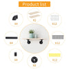 2pcs Pipe Shelf Brackets Industrial Iron Rustic Wall Floating Shelves Supports