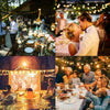 50FT Outdoor Festoon Globe String Fairy Lights Plug In G40 Bulbs Garden Wedding